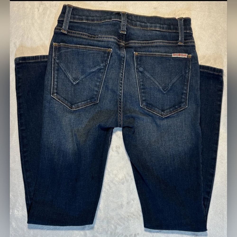 Hudson Natalie Super Skinny Dark Wash Invert Pocket 25x25.5